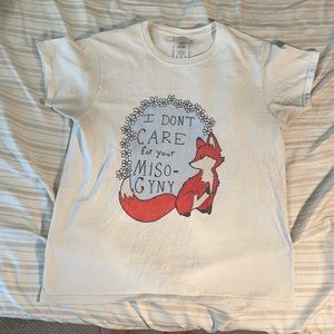Feminist “I Don’t Care For Your Misogyny” Fox Tee